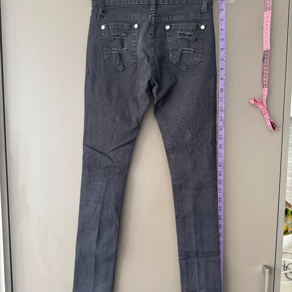 Black Ripped Skinny Jean - Picture 2 of 4
